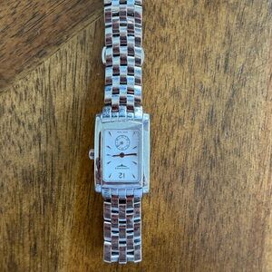 Longines Silver Rectangular Dial Watch